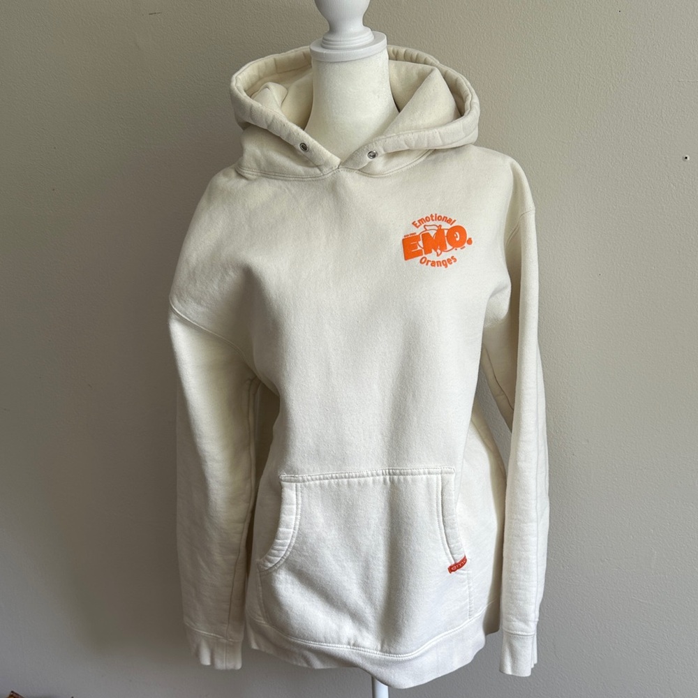 Emotional Oranges- Sad Fruit Cream Hoodie with Graphic